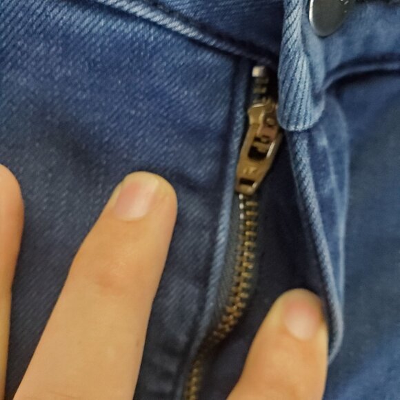 NYDJ Jeans Womens 10 Blue Bridgewater Wide Leg Stretch Denim Cropped - Picture 12 of 14